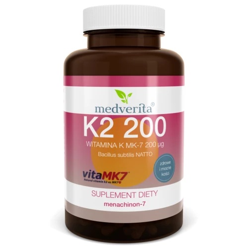 Medverita - Witamina K2 MK-7 200 mcg - 60 kapsułek Medverita - Witamina K2 MK-7 200 mcg - 60 kapsułek